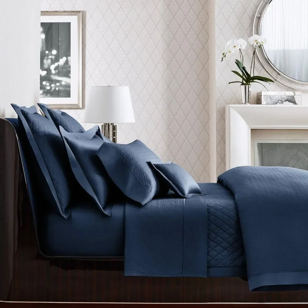 Ralph Lauren Home Bedford Jacquard One King Sham  Highland Navy